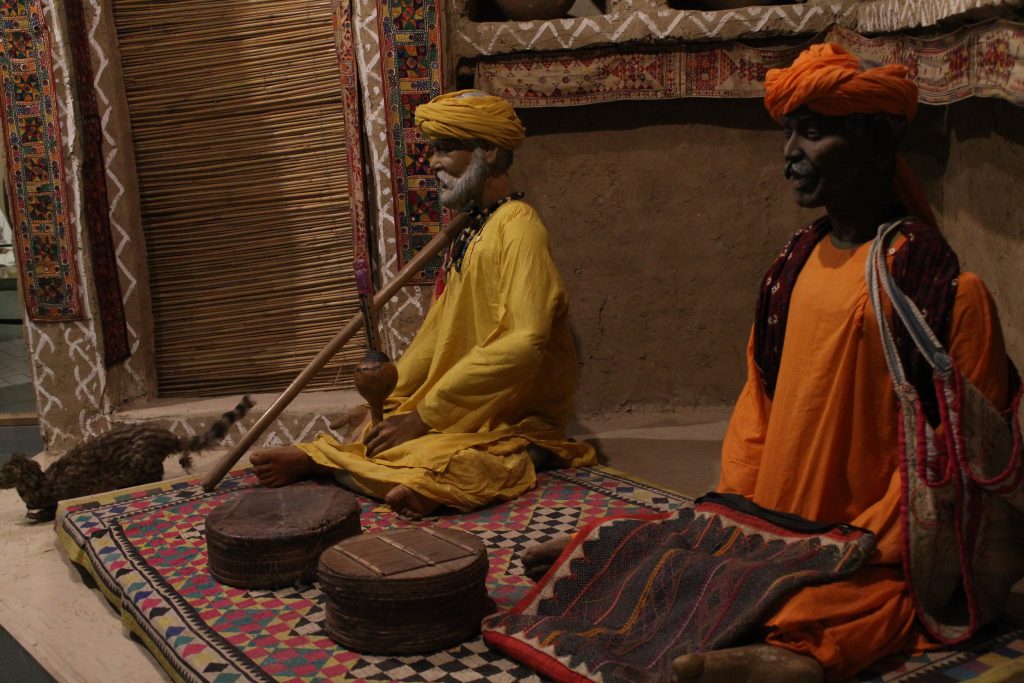 Diorama of the jogis of Sindh