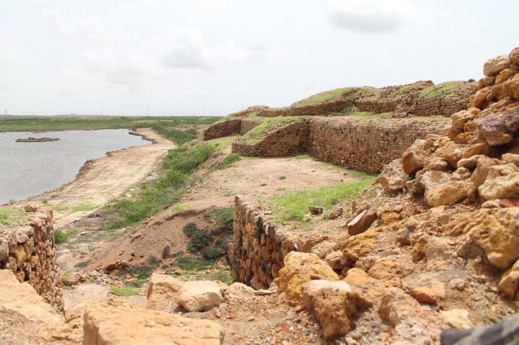 View of the archaeological site of Bhambhore, where Sasui grew up